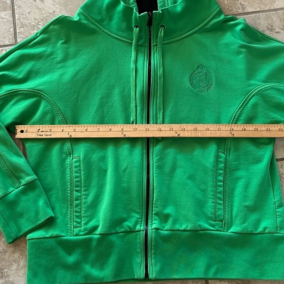 Ralph Lauren Active LRL Women's Green Full Zip Jacket Hoodie Crest Embroidered - Picture 10 of 11